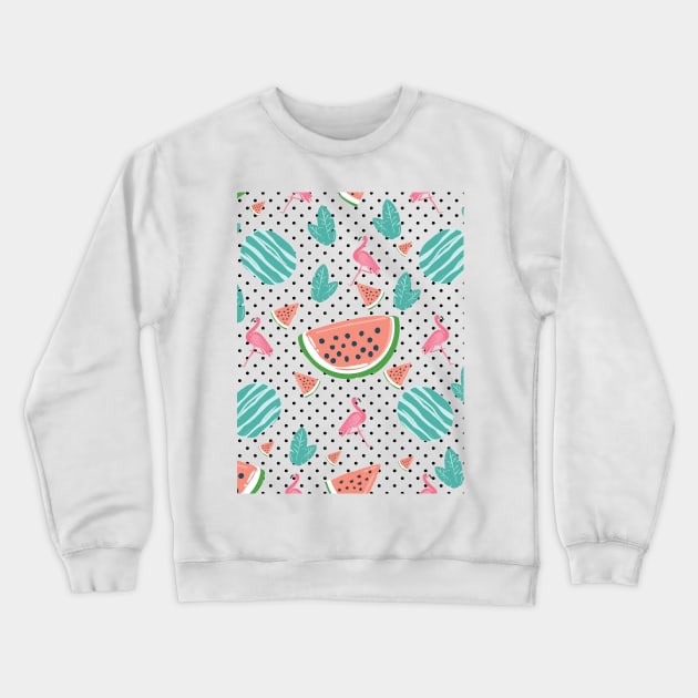 it's summer time! pattern Crewneck Sweatshirt by Arch4Design